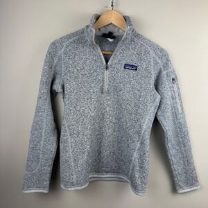 Patagonia Better Sweater 1/4 Zip Fleece Heathered Gray Pullover STY25617 Small